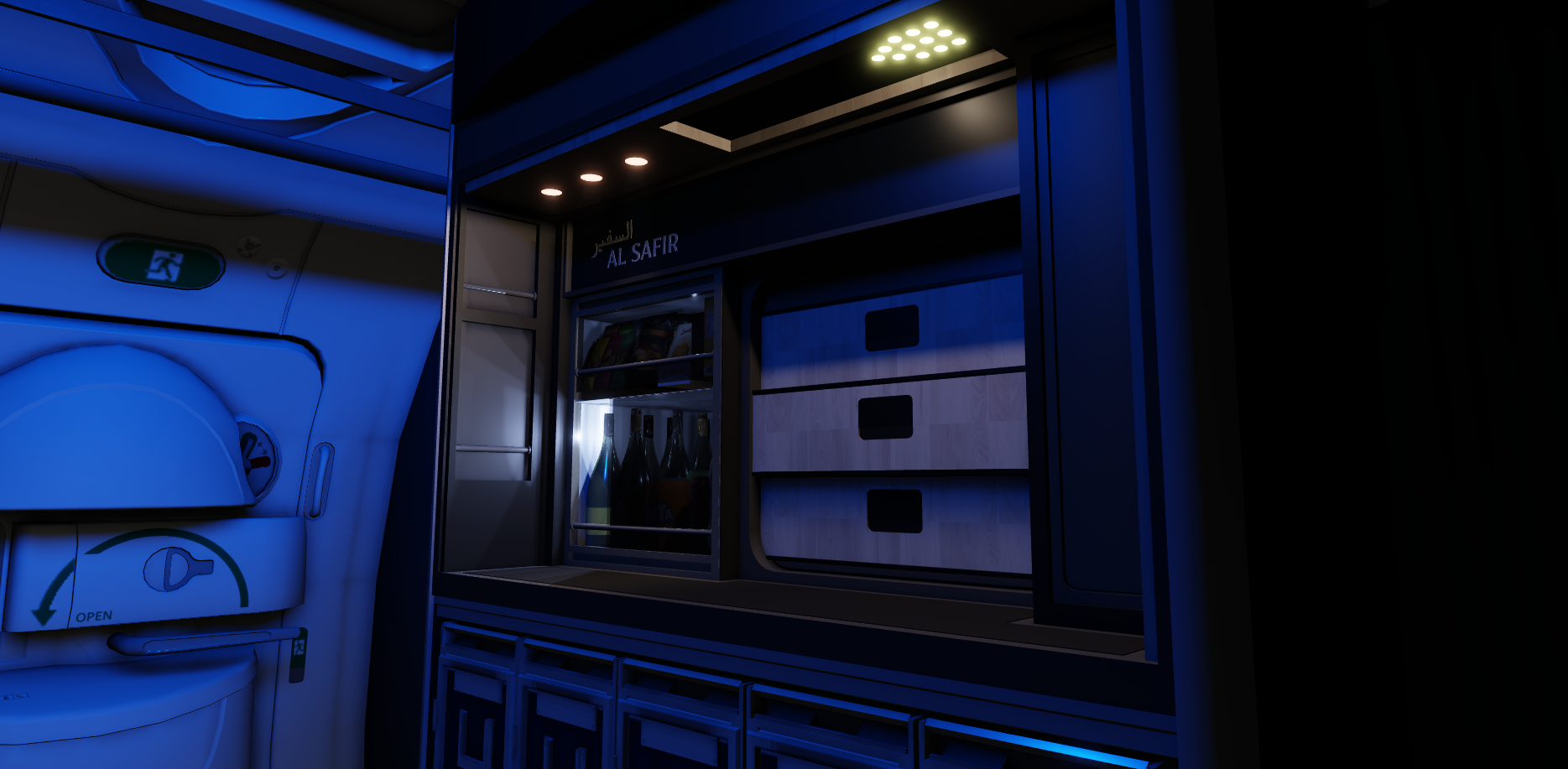 Introducing the Al Safir on-board service bar